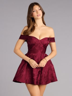 Winslow Off-The-Shoulder Skater Dress