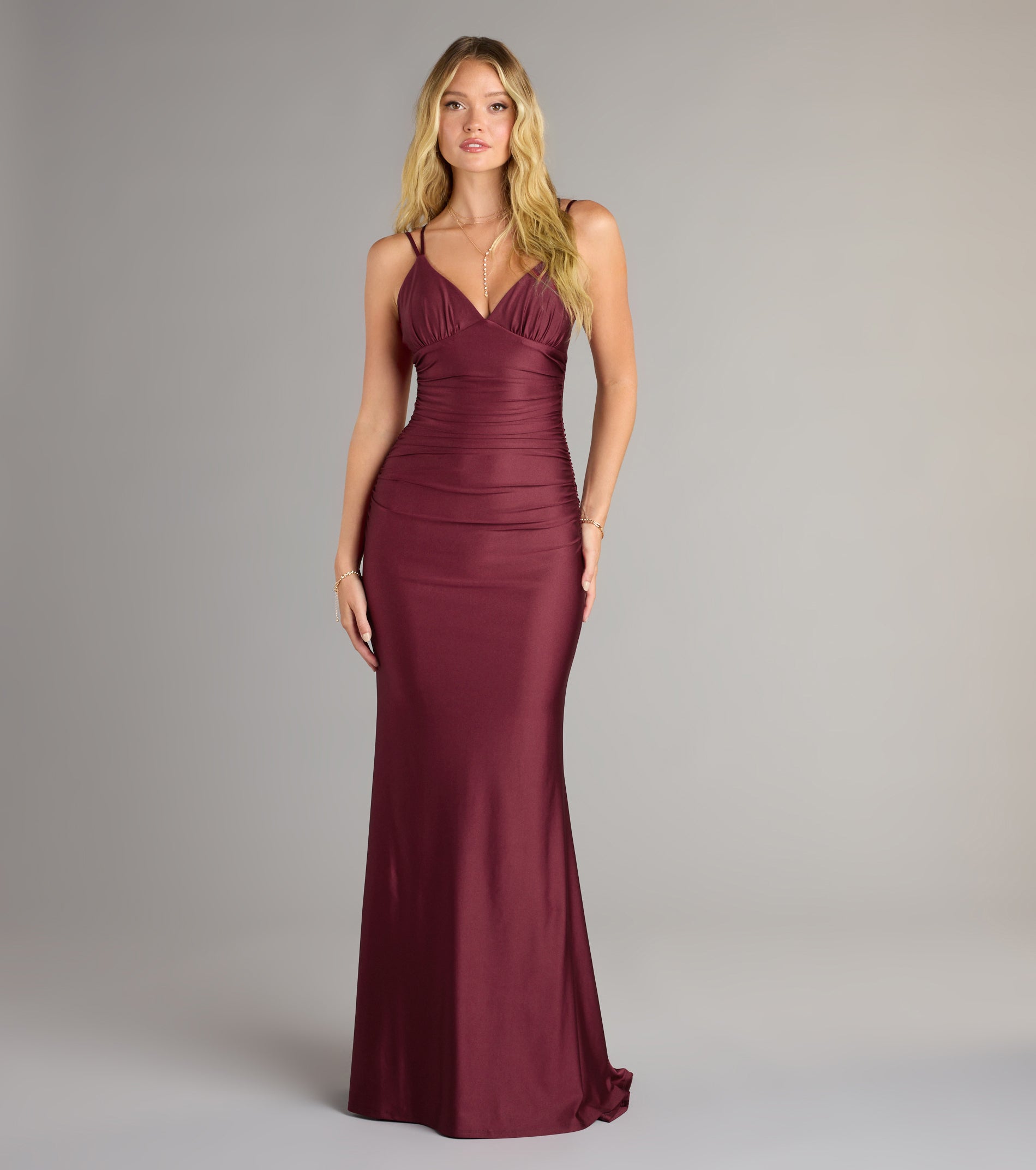 Amelia Lace-Up Mermaid Formal Dress - Image 3