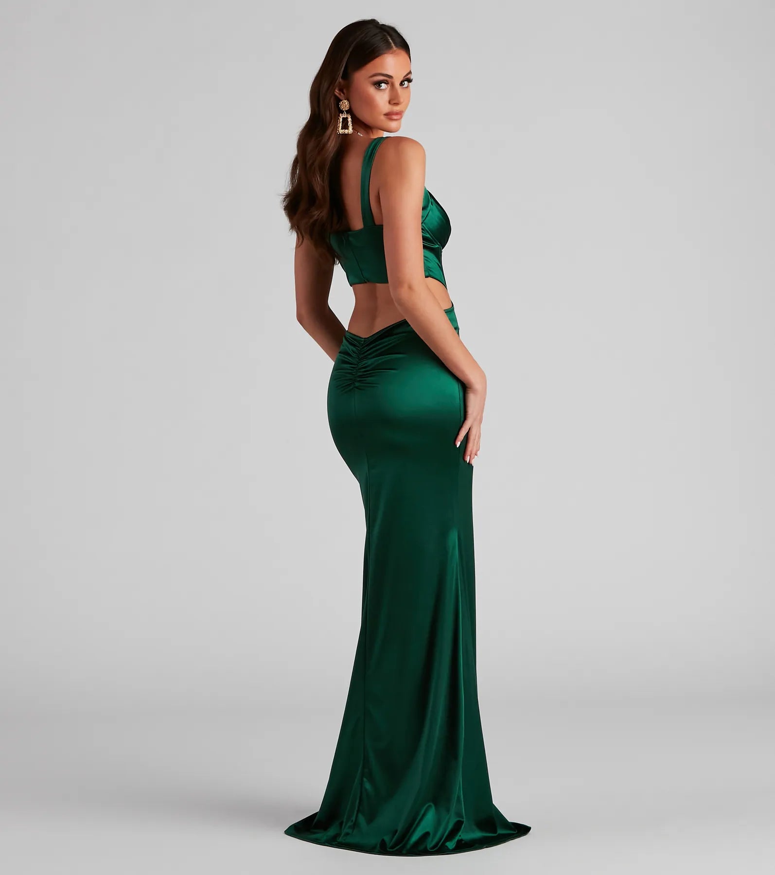 Sloane Satin Corset Formal Dress - Image 6