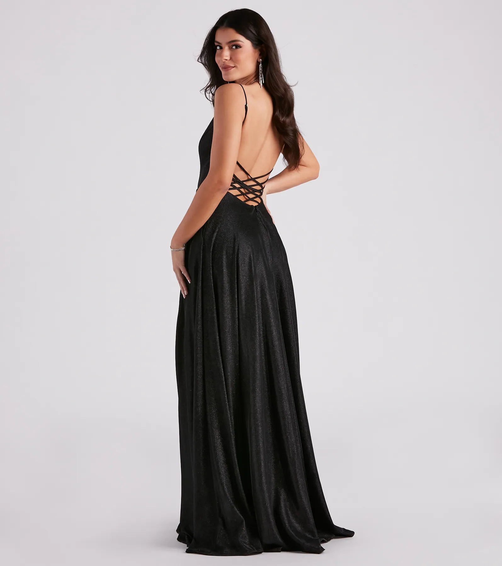 Sally Lattice Back A-Line Ball Gown - Image 6