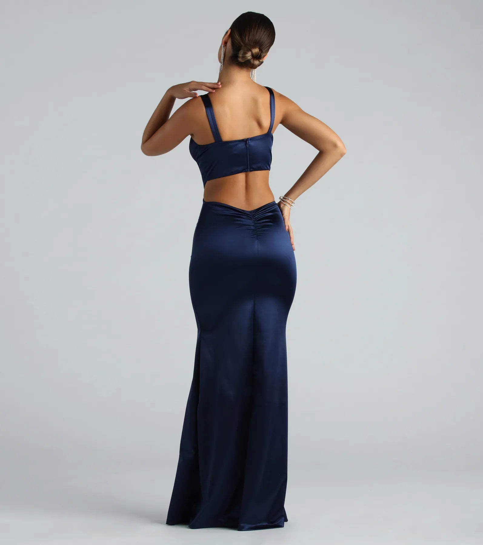 Sloane Satin Corset Formal Dress - Image 14