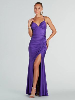 Marlena Formal Lace-Up Mermaid Long Dress