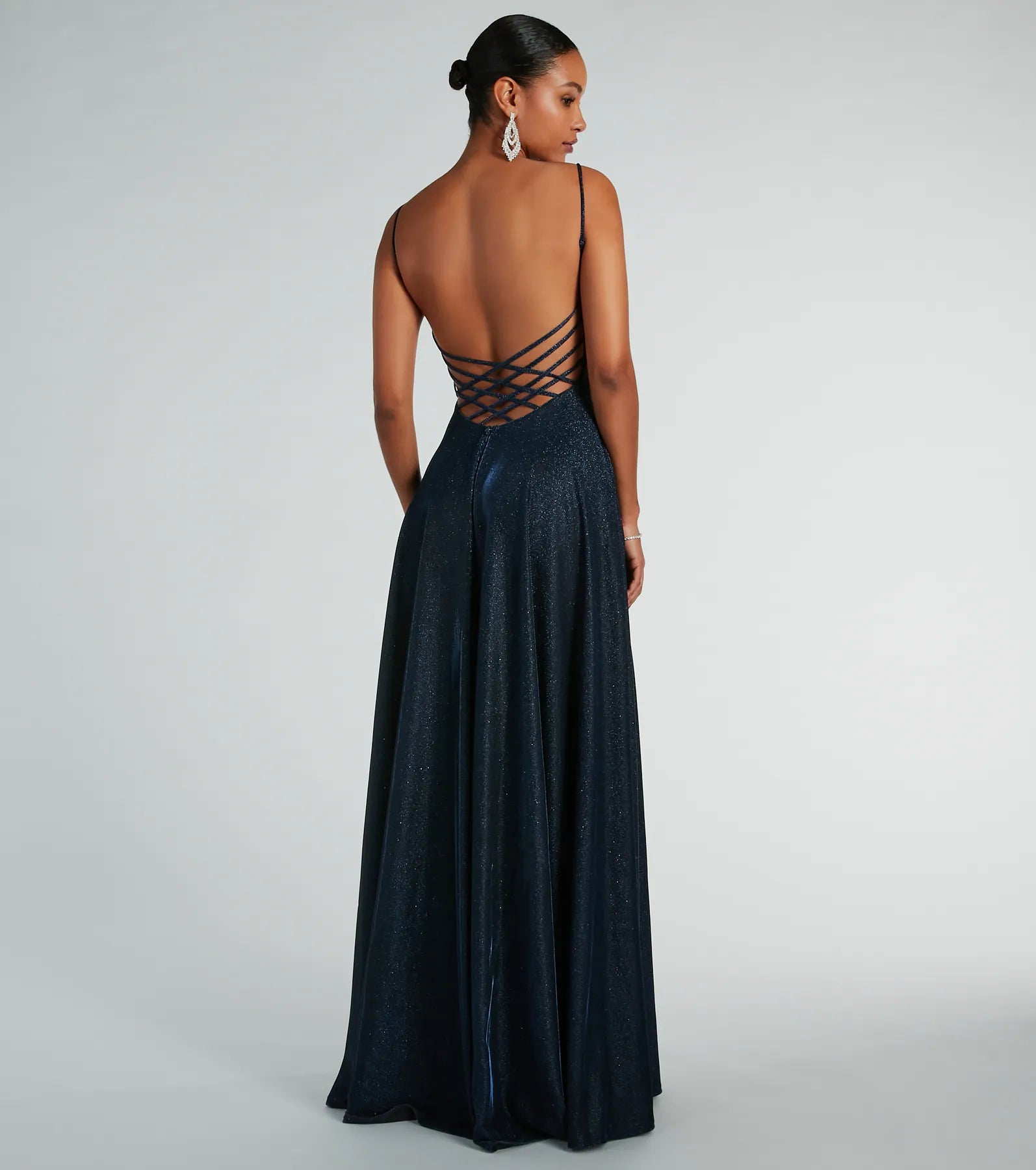 Sally Lattice Back A-Line Ball Gown - Image 10
