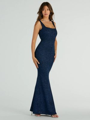 Cadence Sleeveless Mermaid Glitter Formal Dress