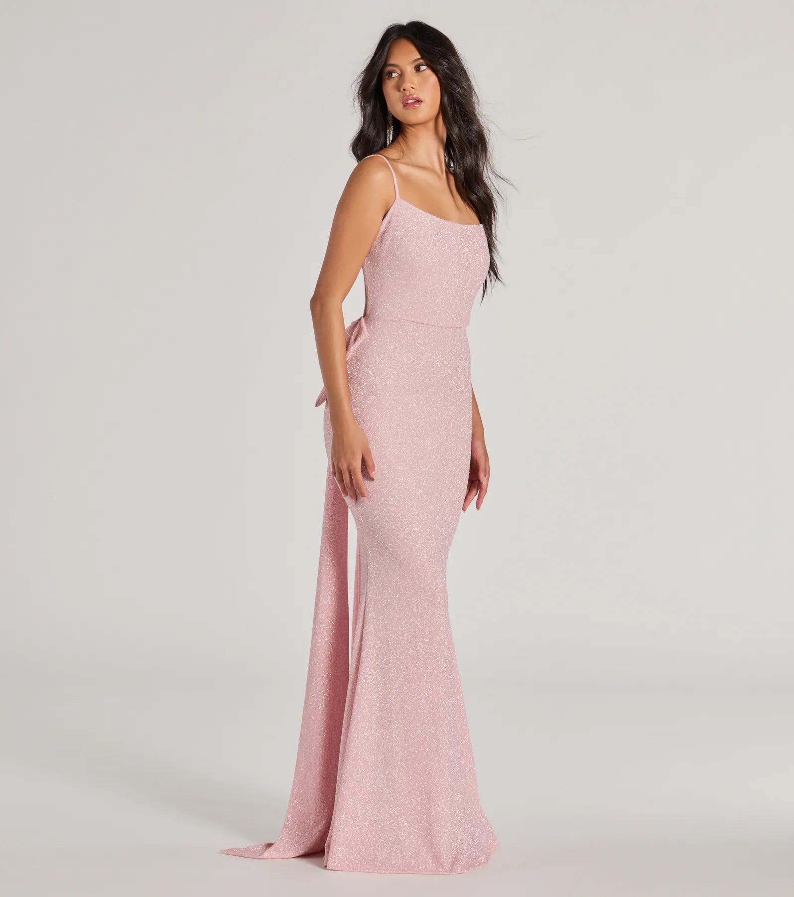 Gwendolyn Glitter Knit Bow-Back Mermaid Dress - Image 19