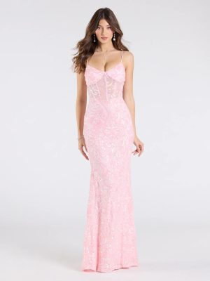 Rosalia Sweetheart Mermaid Sequin Formal Dress
