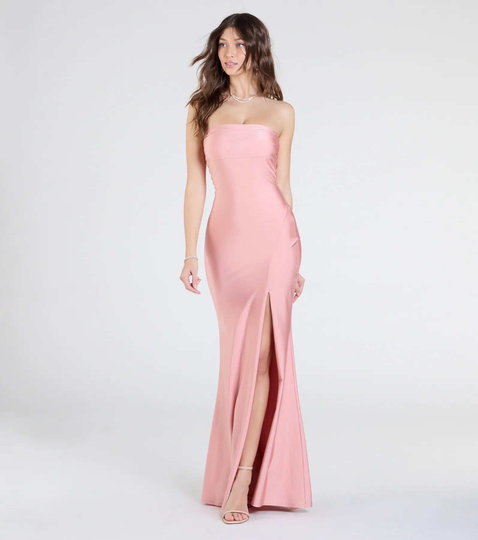 Cheryl Strapless Slit Mermaid Formal Dress - Image 13