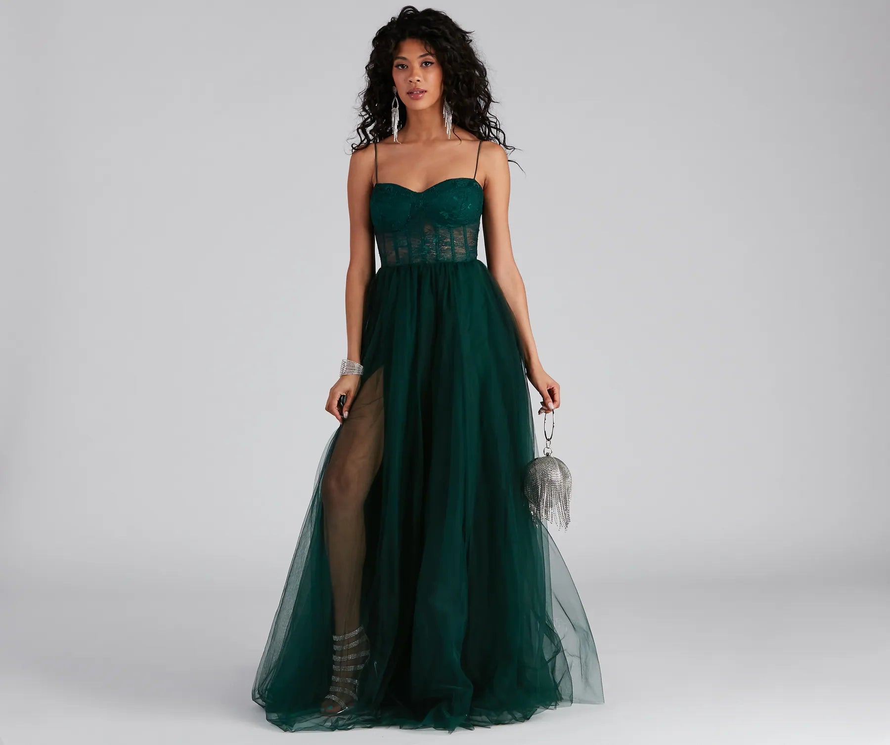 Hailey Formal Lace Bustier Dress - Image 3