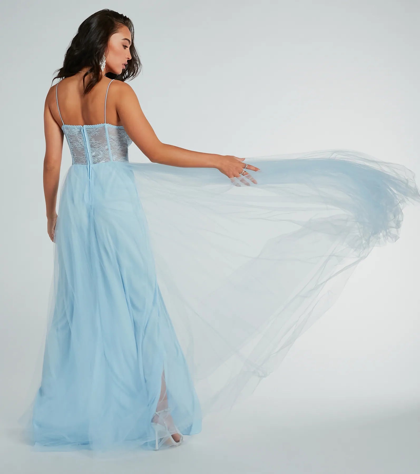 Hailey Formal Lace Bustier Dress - Image 10