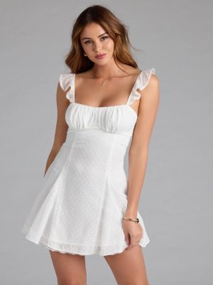 Cutest Ever Flutter Sleeve Mini Dress