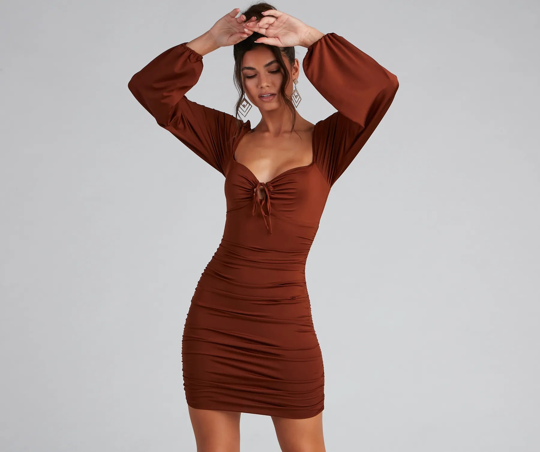 Such A Sweetheart Mini Ruched Dress - Image 5
