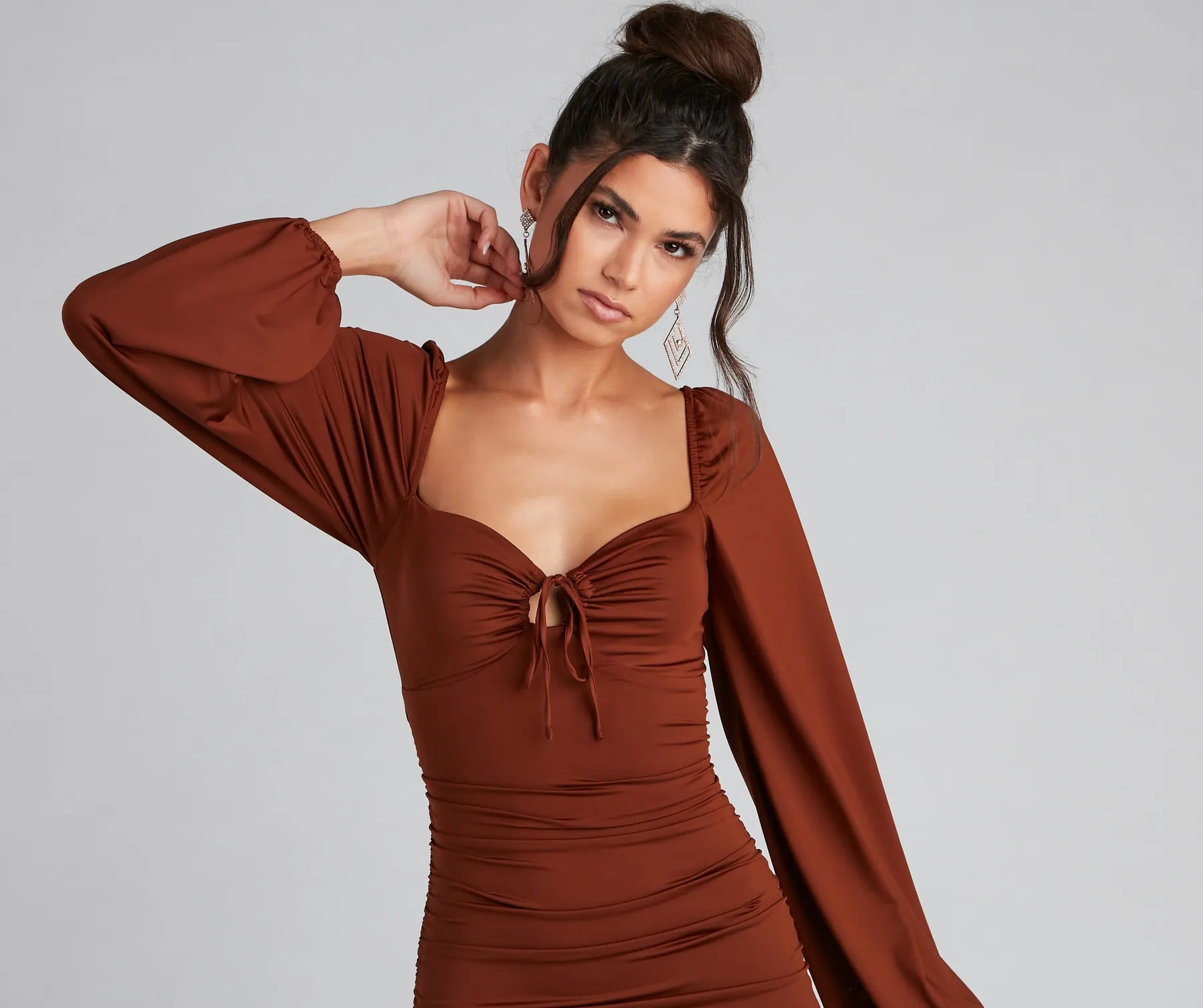 Such A Sweetheart Mini Ruched Dress - Image 7