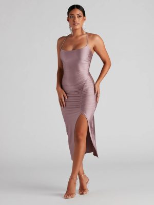 Sleek Style Moves Midi Dress
