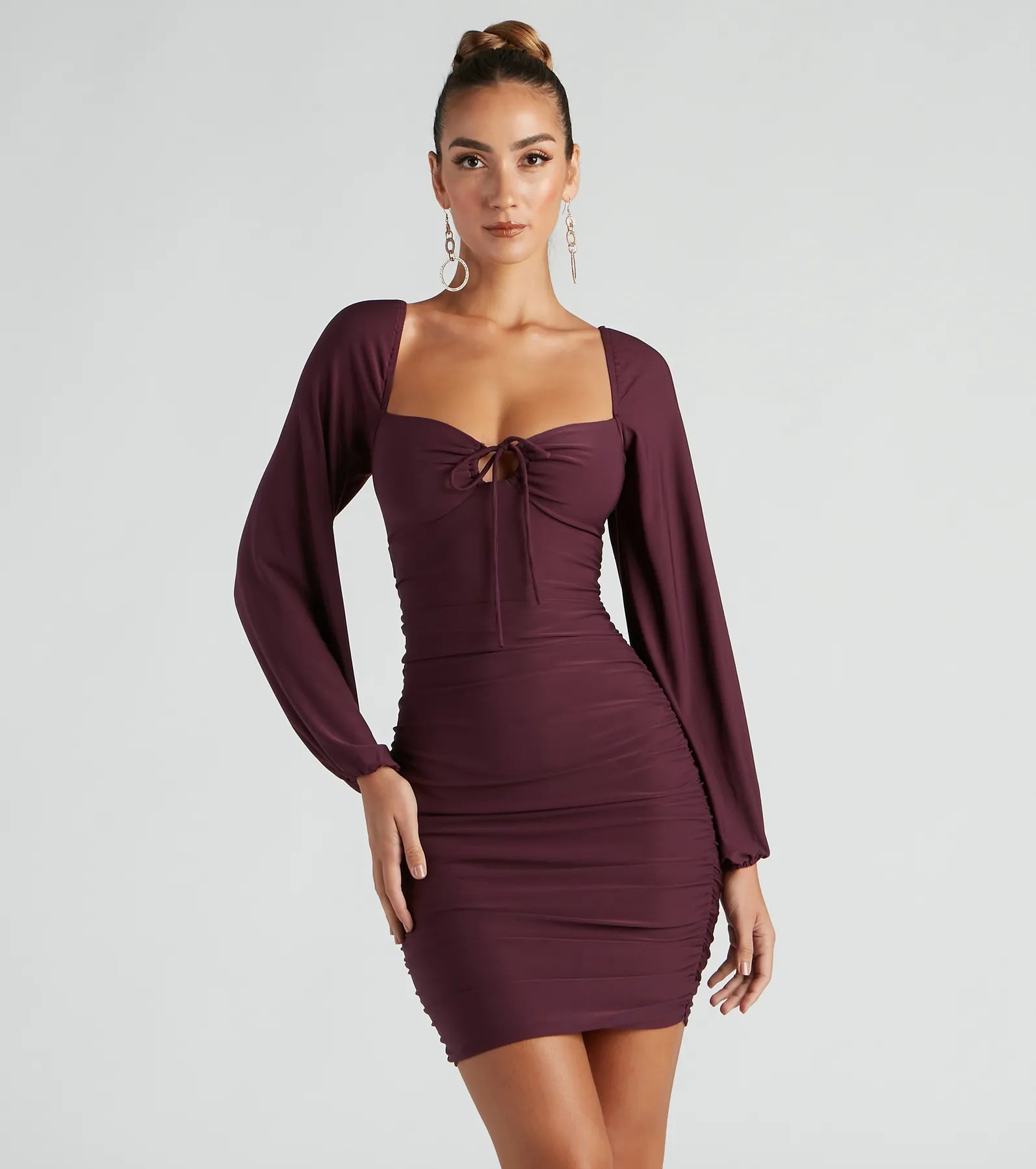 Such A Sweetheart Mini Ruched Dress - Image 9