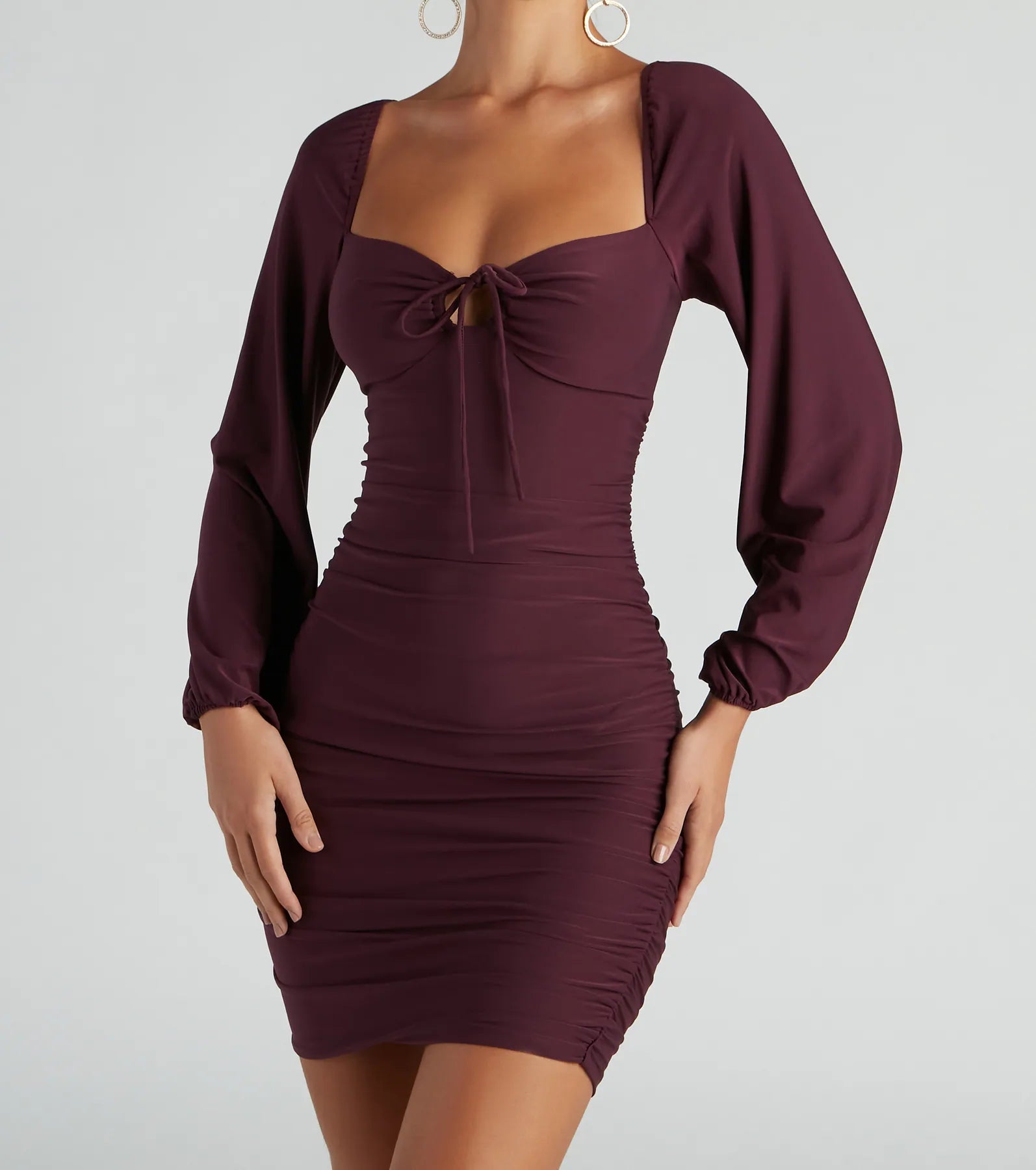 Such A Sweetheart Mini Ruched Dress - Image 12