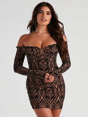 Romantic Night Off-The-Shoulder Dress