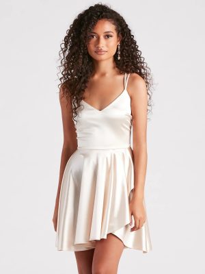 Dancing Diva Satin Skater Dress
