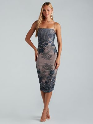 All About Love Floral Paisley Midi Dress