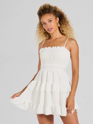 Tea Time Ruffled Short Skater Dress