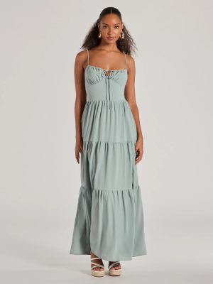 Casually Chic Sleeveless Ruffled Maxi Dress