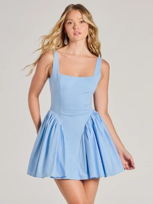 Sugar And Spice Sleeveless Tie-Back Skater Dress