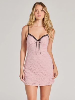 Ray Of Romance A-Line Lace Mini Dress