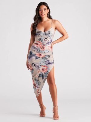 Dream Escape Tropical Midi Dress