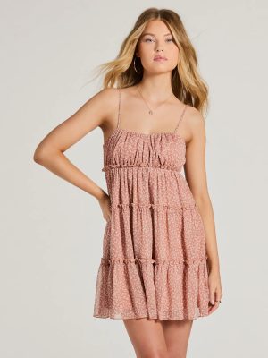 Sweetest Look Ditsy Floral Chiffon Babydoll Dress