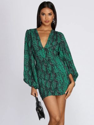 A Casual Slay Long Sleeve Mini Dress