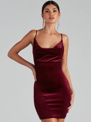 Time To Celebrate Chic Velvet Mini Dress