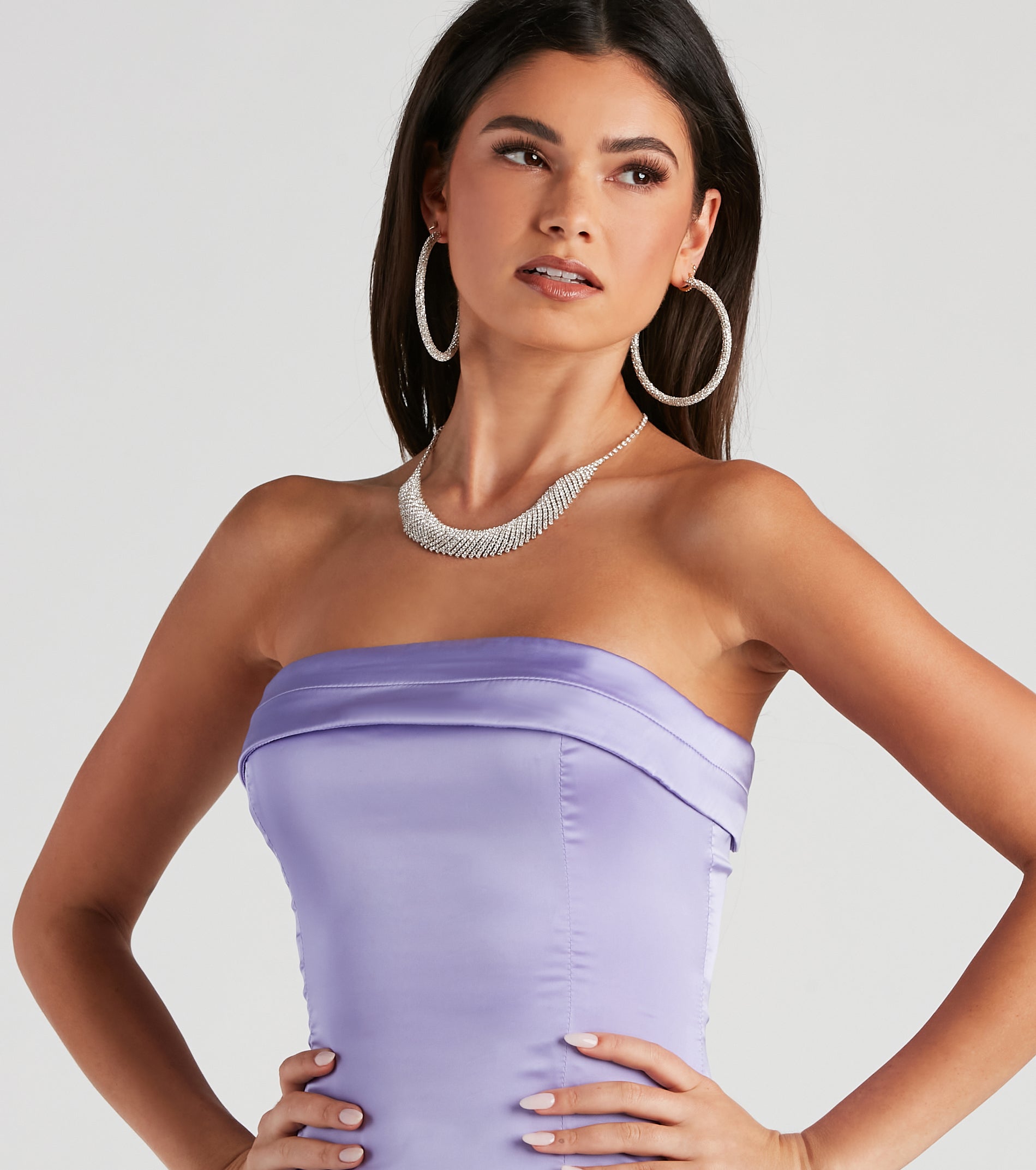 Pretty Perfect Satin Short Dress - Image 12