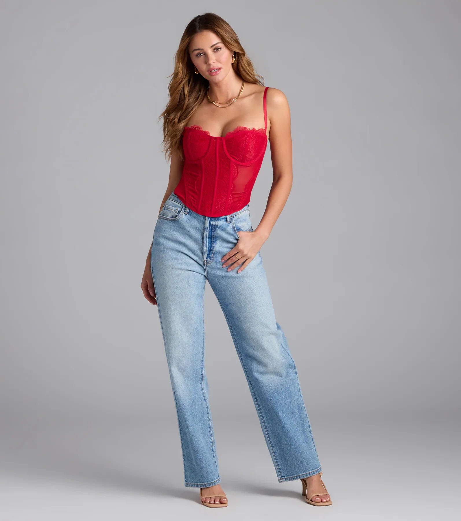 Total Bombshell Lace Corset Top - Image 18