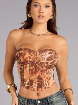 Wild Desire Lace Trim Bustier