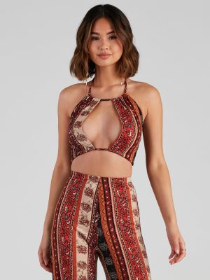 Desert Dreamer Halter Crop Top