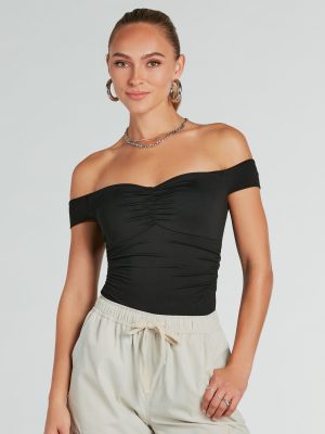 Ready To Go Off-The-Shoulder Bodysuit
