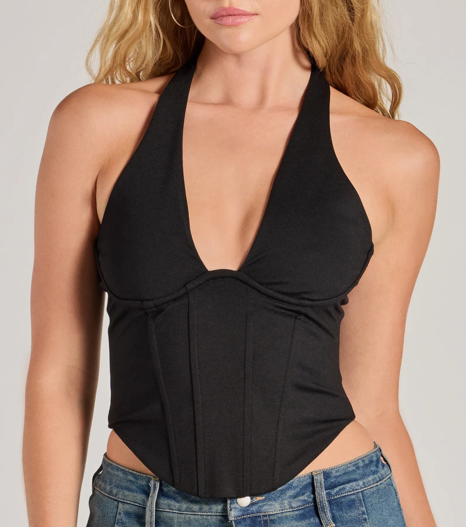 Sleek And Stunning Corset Halter Top - Image 5