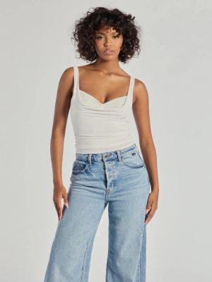 Glam Flair Sleeveless Cowl Neck Top