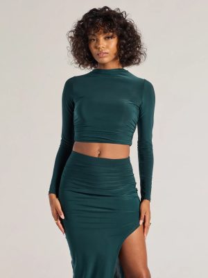 Bold Staple Long Sleeve Crop Top