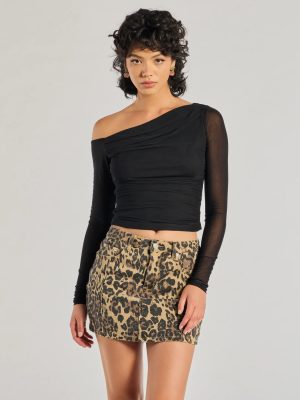 Sultry Fave Sheer Mesh Long Sleeve Top