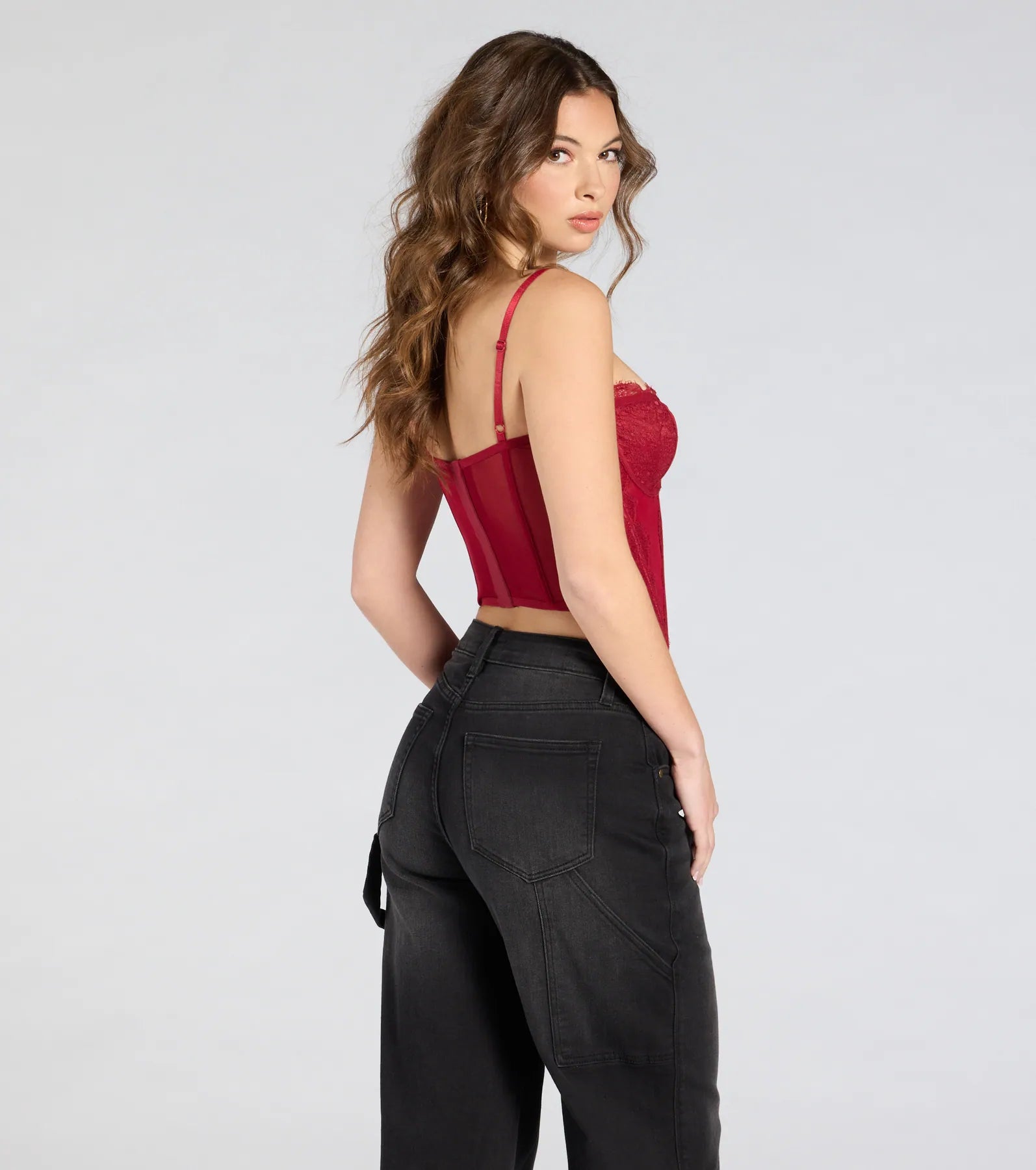 Total Bombshell Lace Corset Top - Image 3