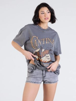 Wild And Free Oversized Graphic Tee