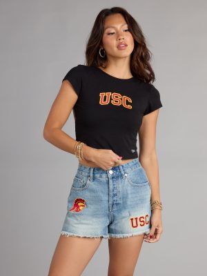 Fight On!® Flair USC® Open Back Crop Top