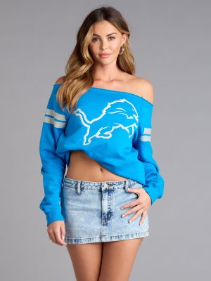 Ultra Game NFL Detroit Lions Pull-Over Top