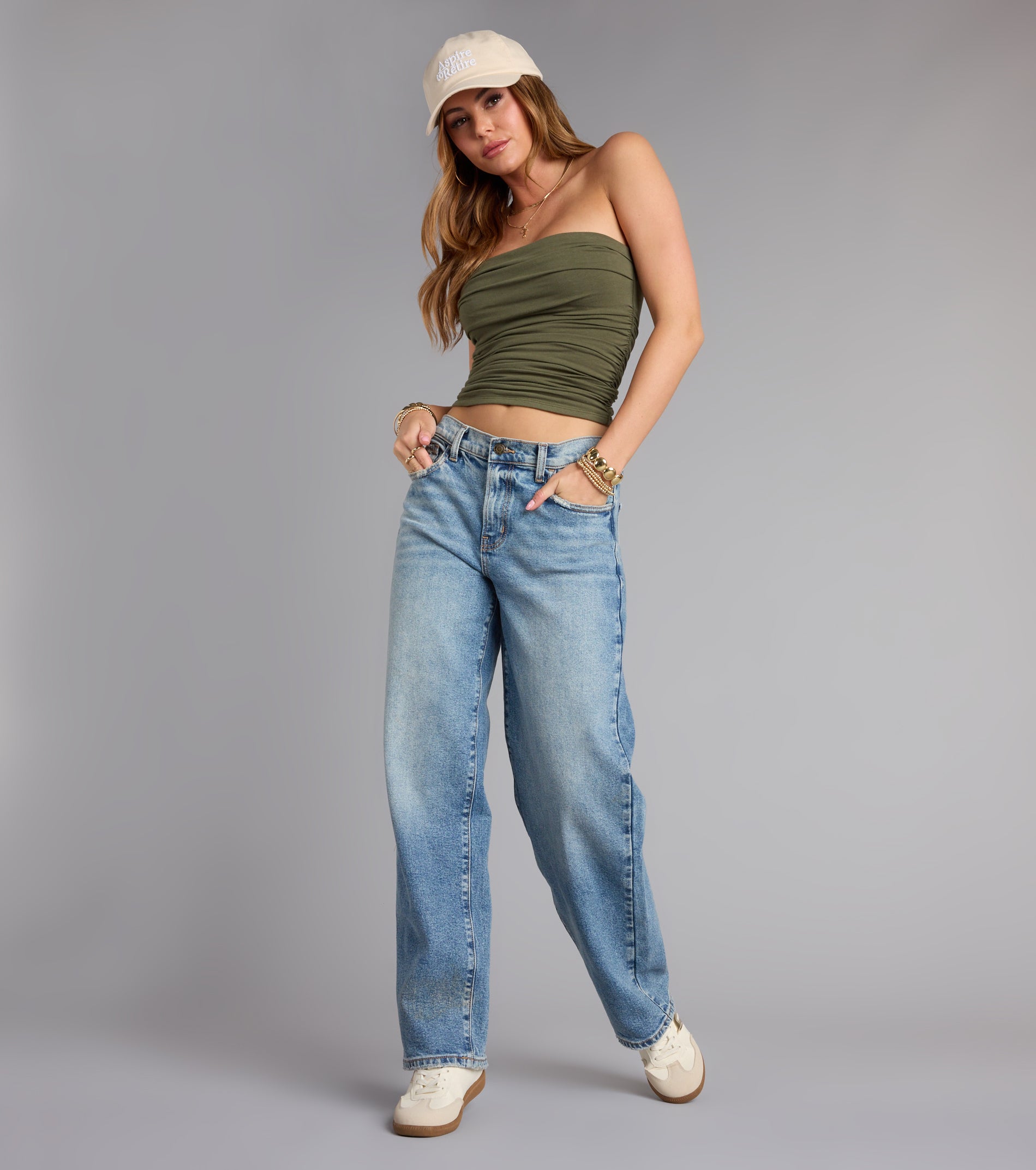 Cutest Vibe Ruched Knit Tube Top - Image 30