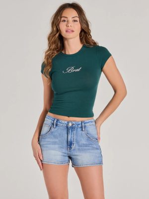 Brat Cropped Graphic Tee