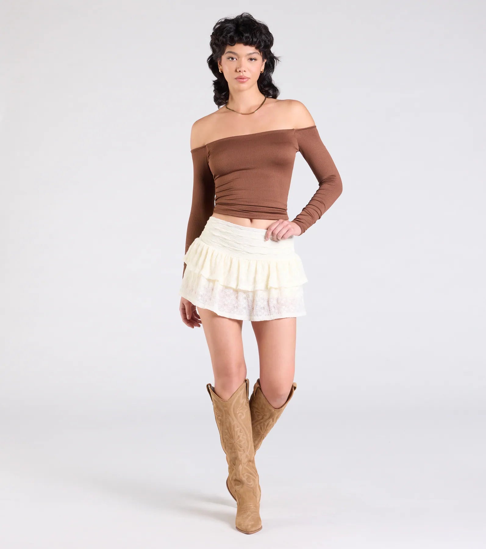 Simply Elevated Off-The-Shoulder Smooth Knit Top - Image 12