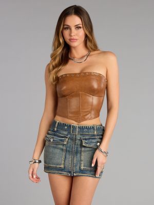 Bound to Stun Lace Up Crop Top