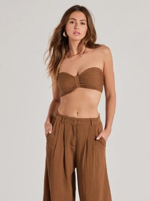 Endless Vacay Strapless Tube Crop Top