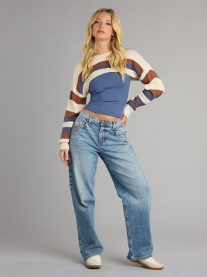 Crisp Breeze Striped Sweater Topper