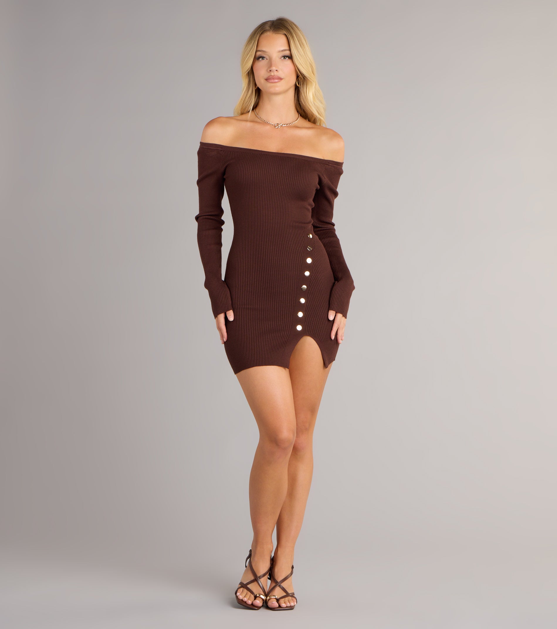 Casually Flirty Off-The-Shoulder Mini Dress - Image 3